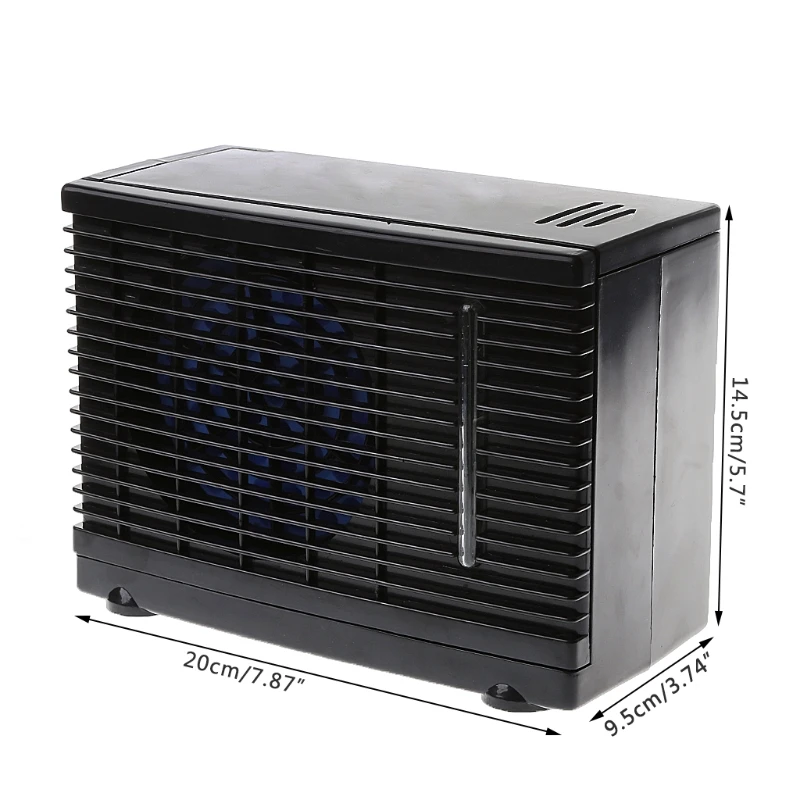 

High Quality 1 Pc Adjustable DC 12V 60W Car Air Conditioner Cooler Cooling Fan Water Ice Evaporative Cooler Portable Hot New
