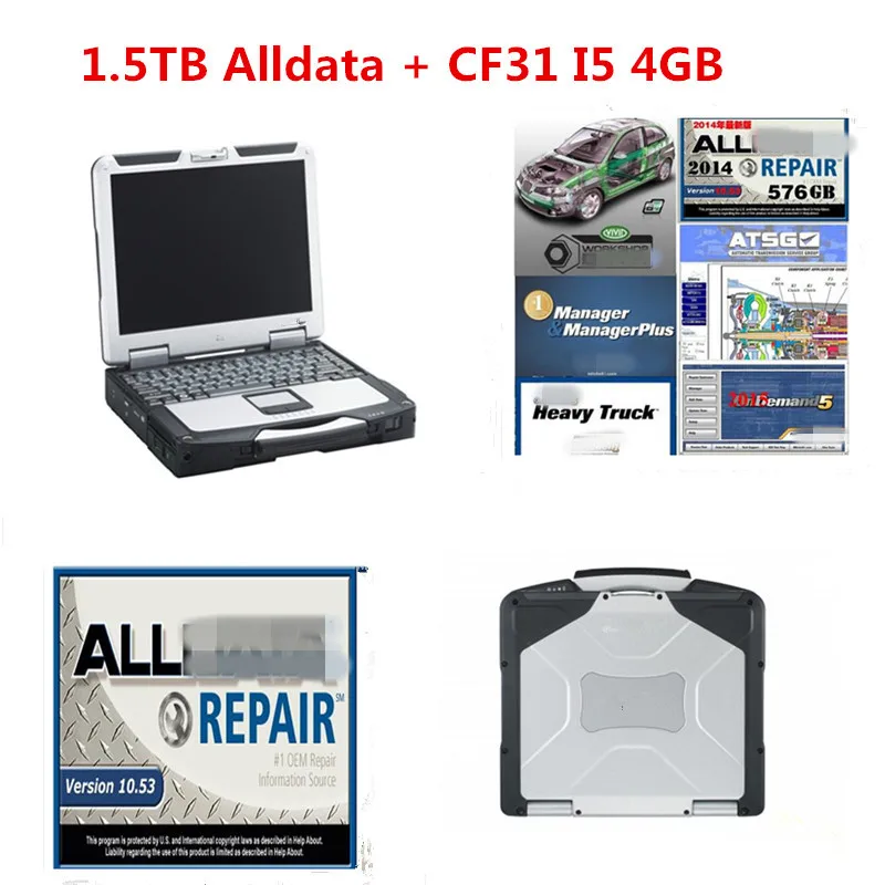 

2014 Alldata Repair Installed Version all data 10.53 Mitchell on Demand Auto Software 1.5TB Hard Disk P-anasonic CF31 Installed