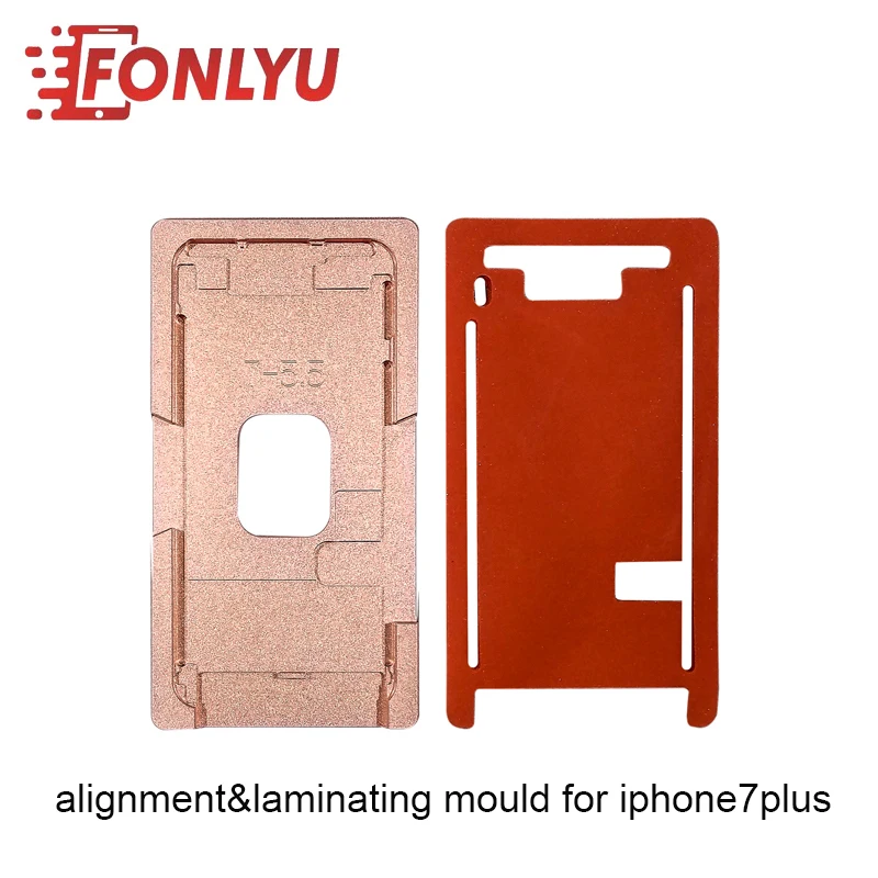 

LCD Repair Using Precision Aluminium Alloy Alignment Mould And Lamination Rubber Mat For Iphone 7P