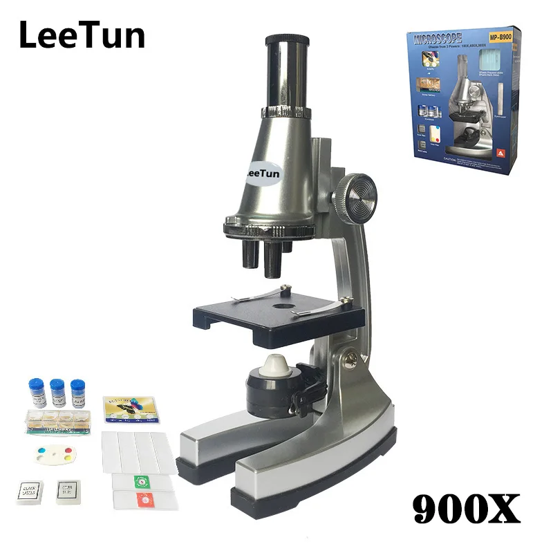 

Educational Illuminated Microscope 100X 400X 900X Children Gift Microscope for Kids to Learn Science Christmas Birthday Gift
