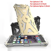 i6 Original Design metal Shell of Cool Metal Aluminum THOR IRONMAN protect phone cover shell case