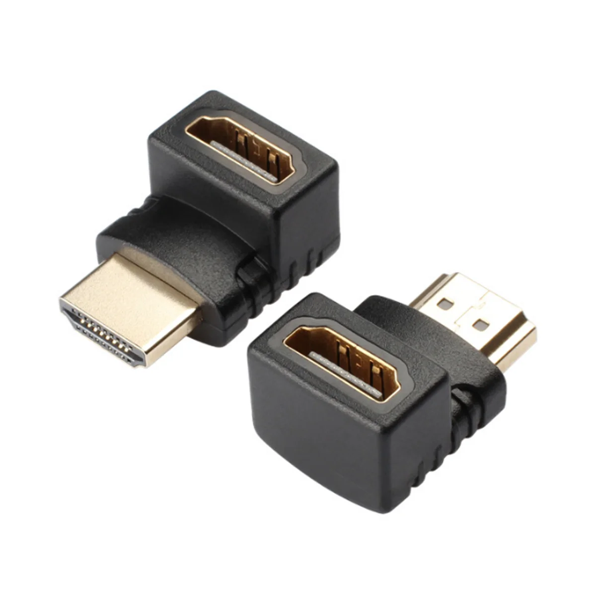 1 шт. HDMI адаптер мужчин и женщин M-F прямой изгиб 90 ° Кабель HDMI Удлинительный переходник удлинитель