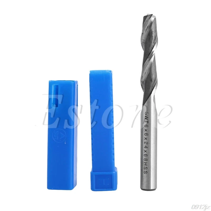 

Hot Extra Long 2 Flute HSS & Aluminium End 6mm Mill Cutter CNC Bit Extended #319