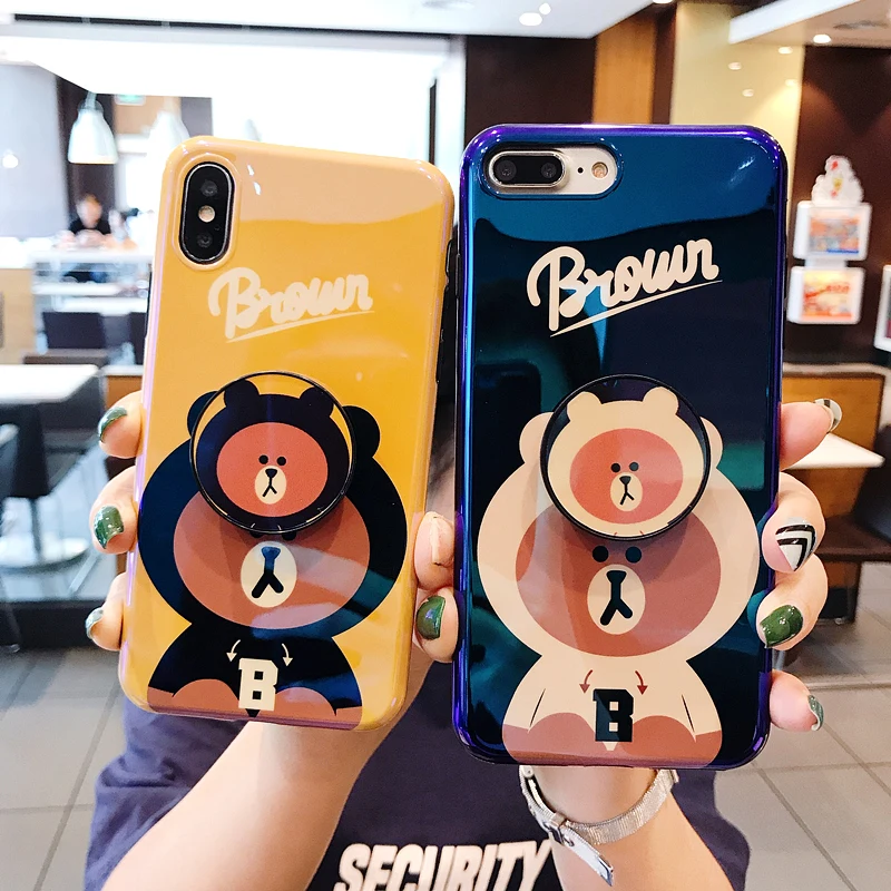 

Four-corner Anti-knock Cute Cartoon smiling face grid IMD Case For iPhone X XR XS MAX Case For iPhone 11 Pro MAX X 7 8 Plus Case