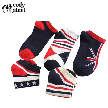 

Cody Steel Man Cotton Socks Comfortable Breathable Men Boat Socks Popular Fashion Male Short Tube Socks 3pairs/lot