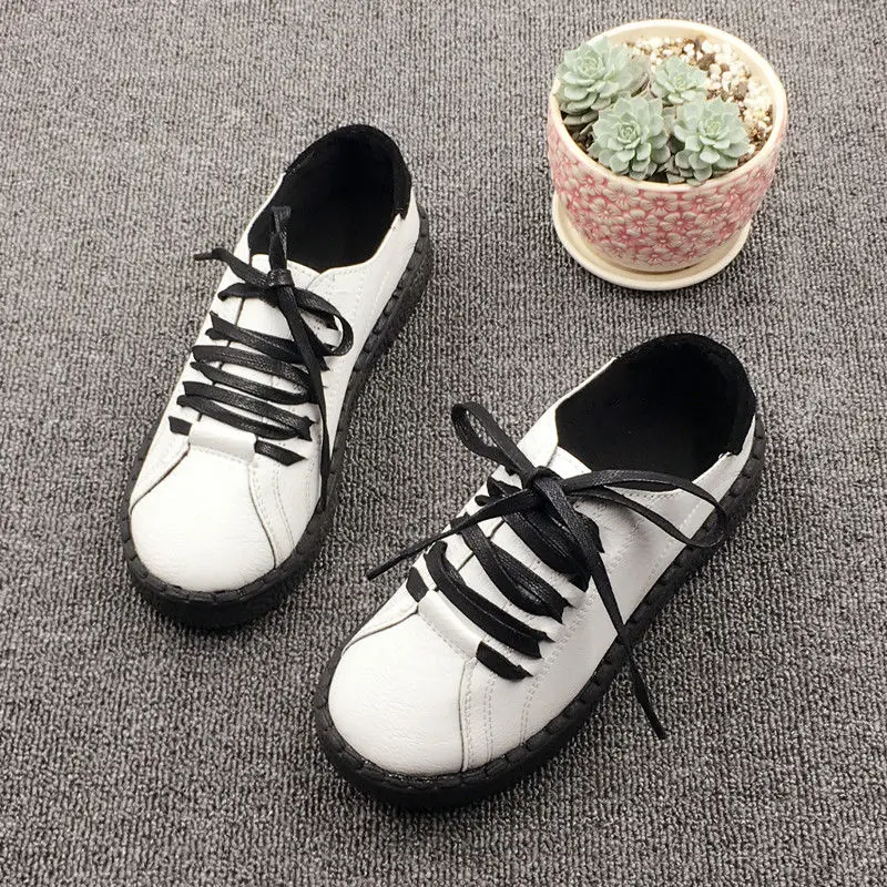 

Student spring and autumn single women's wild single Korean version of the lace-up shoes flat retro small shoes