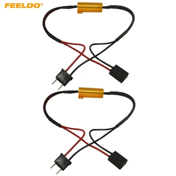 

FEELDO 6Pcs H7 Headlight Load Resistor Fog Lamps Decoder LED Canbus Connection Resistance Line LED Fog Lights Resistor #AM5340