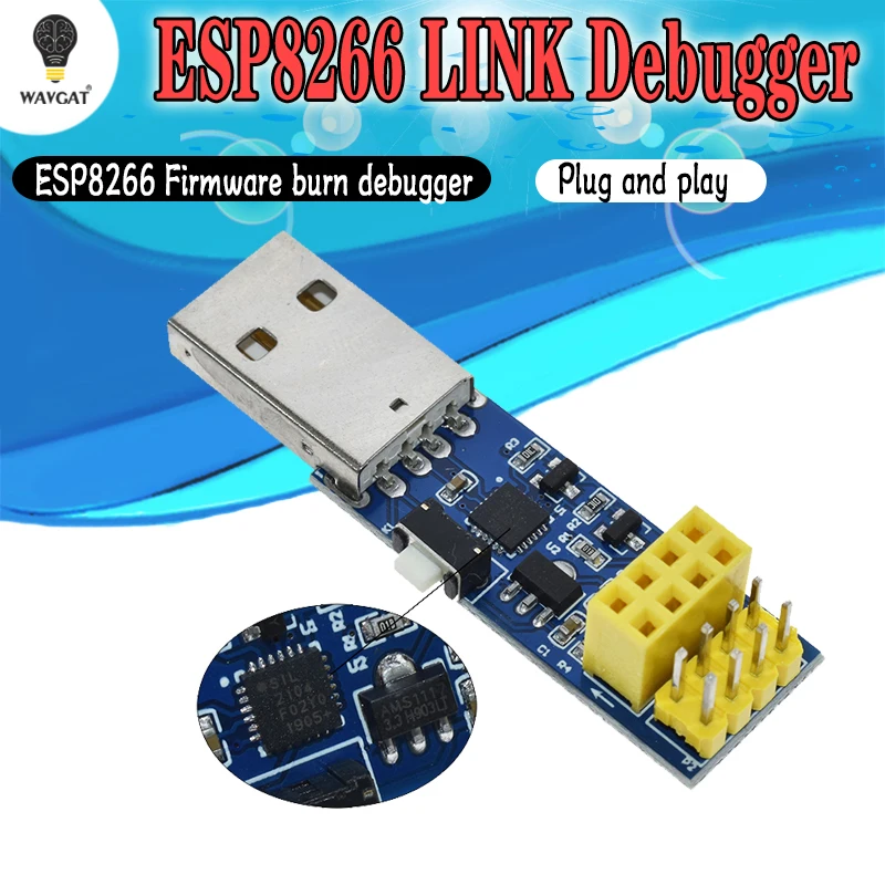 ESP8266 ESP-01 ESP-01S wifi модуль загрузчик ESP LINK v1.0