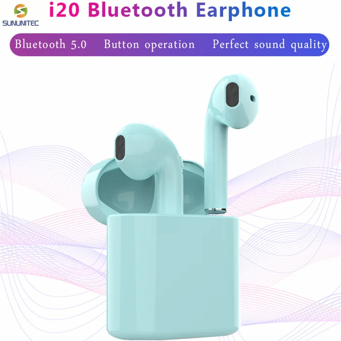Мини беспроводные наушники i20 TWS Bluetooth 5 0 Беспроводные с сенсорным управлением для