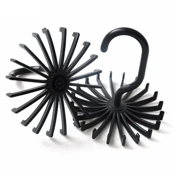 

360 degree rotating multifunctional tie hanger 20 hooks plastic tie hanger belt rack home storage storage appliances