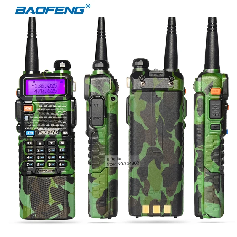 Baofeng UV-5R 3800mAh CB радио Двухдиапазонная портативная рация Макс 5 Вт радиопередатчик Ham Радио uv5r двухсторонний Raido hf трансивер