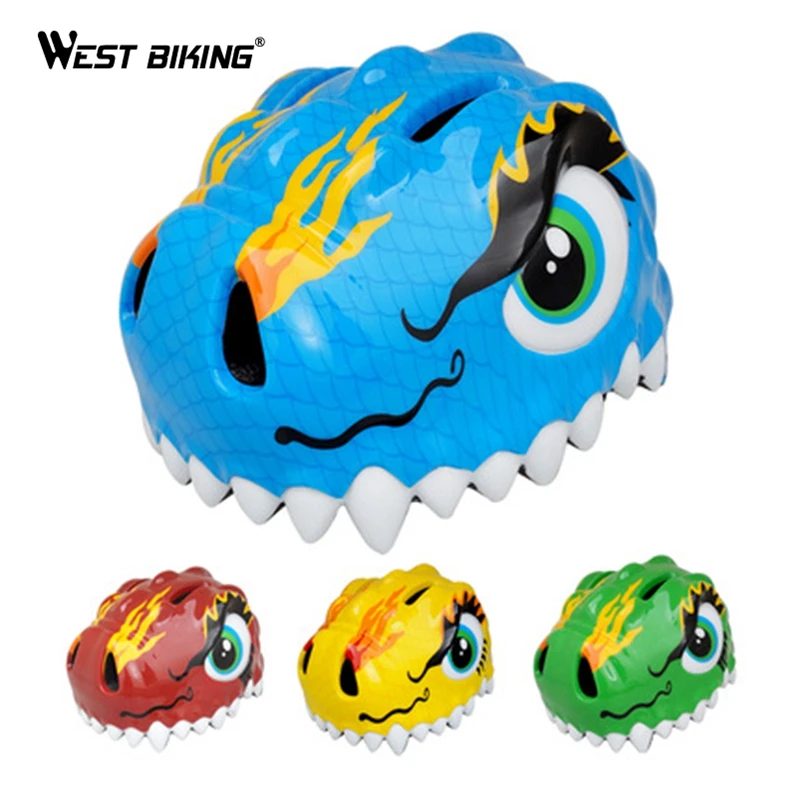 Best WEST BIKING Bike Children Helmet Suit for 3 8 Years High density PC cartoon skating Cycling Riding Kids Bicycle Helmet Ciclismo