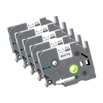 

Compatible P Touch label printer tz tape 9mm*8m black on white TZ221 TZE 221