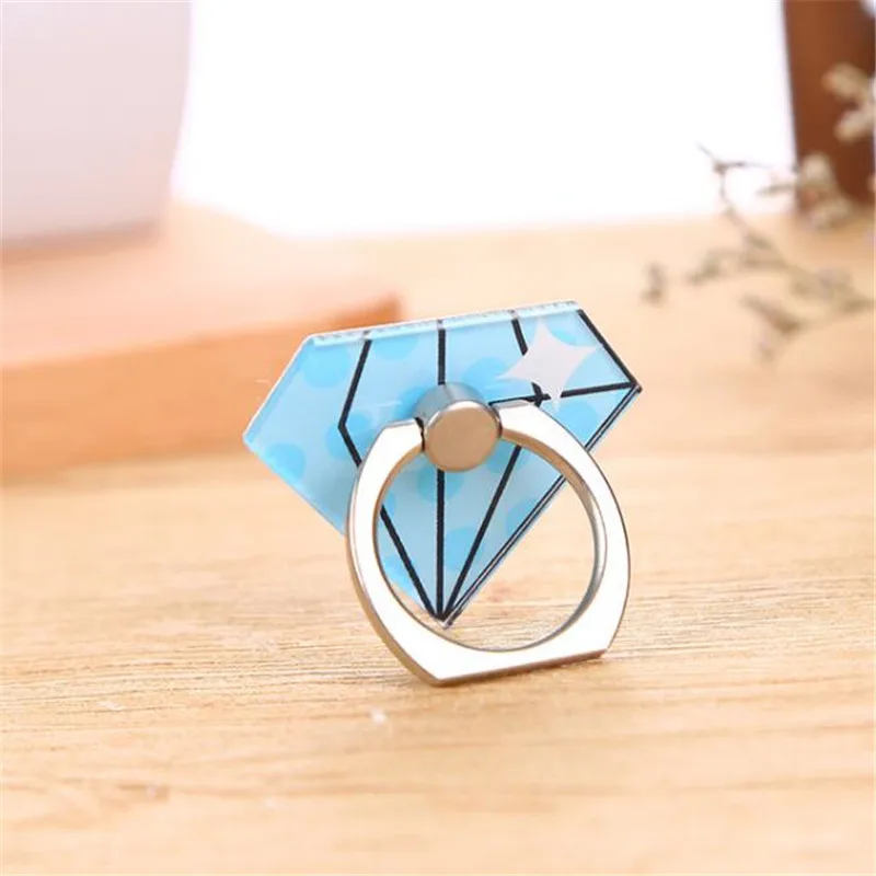 Universal Cute diamond For girls Finger Ring Mobile Phone Holder 360 Degree Phone Ring Metal Stand Holder For Iphone For Samsung