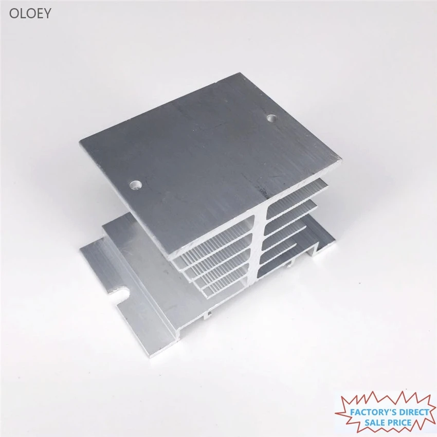 

5PCS Aluminum Heat Sink Dissipation Radiator Newest Suitable for 10A-40A relay SSR Single Phase Solid State Relay