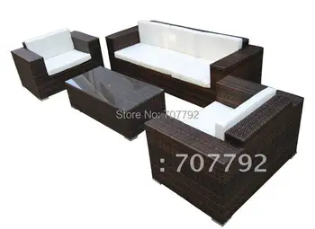 

Hot sale rattan deck chair with cotton cushions