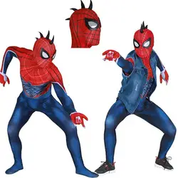 PS4 Горячая игры Человек-паук-костюм для панков Костюмы для косплея человека Зентаи комбинезоны 3D печати комбинезон боди взрослый Для детей