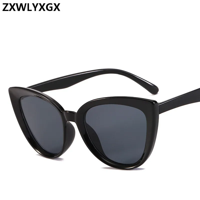 

Fashion Big Frame Cat Eye Black Sunglasses Women Brand Designer Ladies Sexy Retro Sun Glasses Women Female Eyewear Oculos De Sol