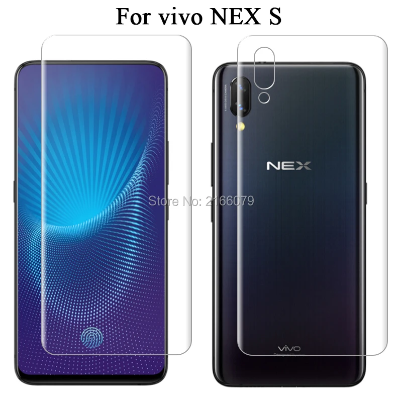 ДЛЯ vivo NEX A/NEX S 6,5" Мягкий ТПУ Передняя Задняя полноразмерная Защитная пленка для экрана прозрачная защитная пленка+ инструменты для очистки