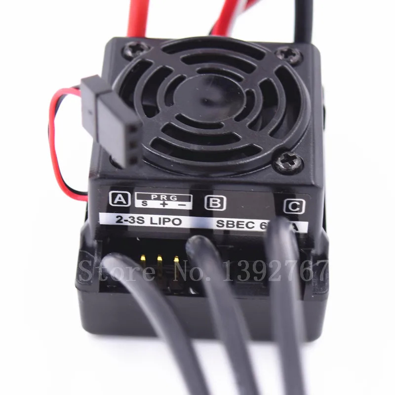 RC 50A Waterproof ESC 2S 3S SBEC 6V/3A 2 3S Lipo 4 9cells NiMH 2650