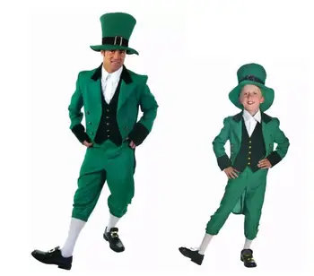 

Halloween Irish Fairies Alice Of Children's Cosplay Costumes Adult Elves Masquerade Father And Son Magician