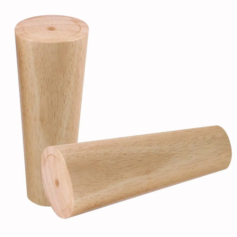 4 шт. древесины дуба 15x5,8x3,8 см надежный мебель ног в форме конуса деревянные Feets для шкафов мягкий стол