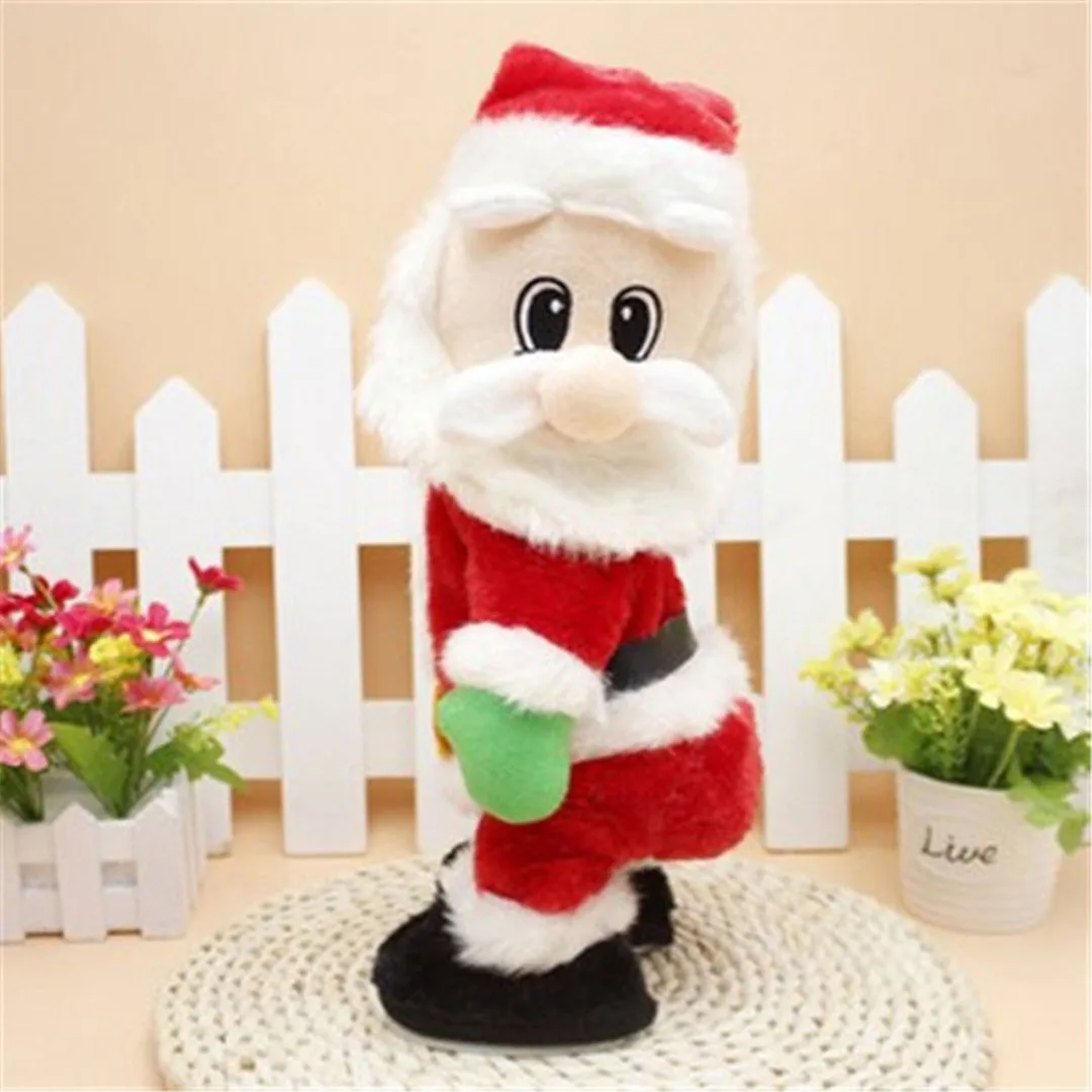 1 * Electric Christmas Santa Claus Figure Twisted Hip Twerking Singing Kids Toys