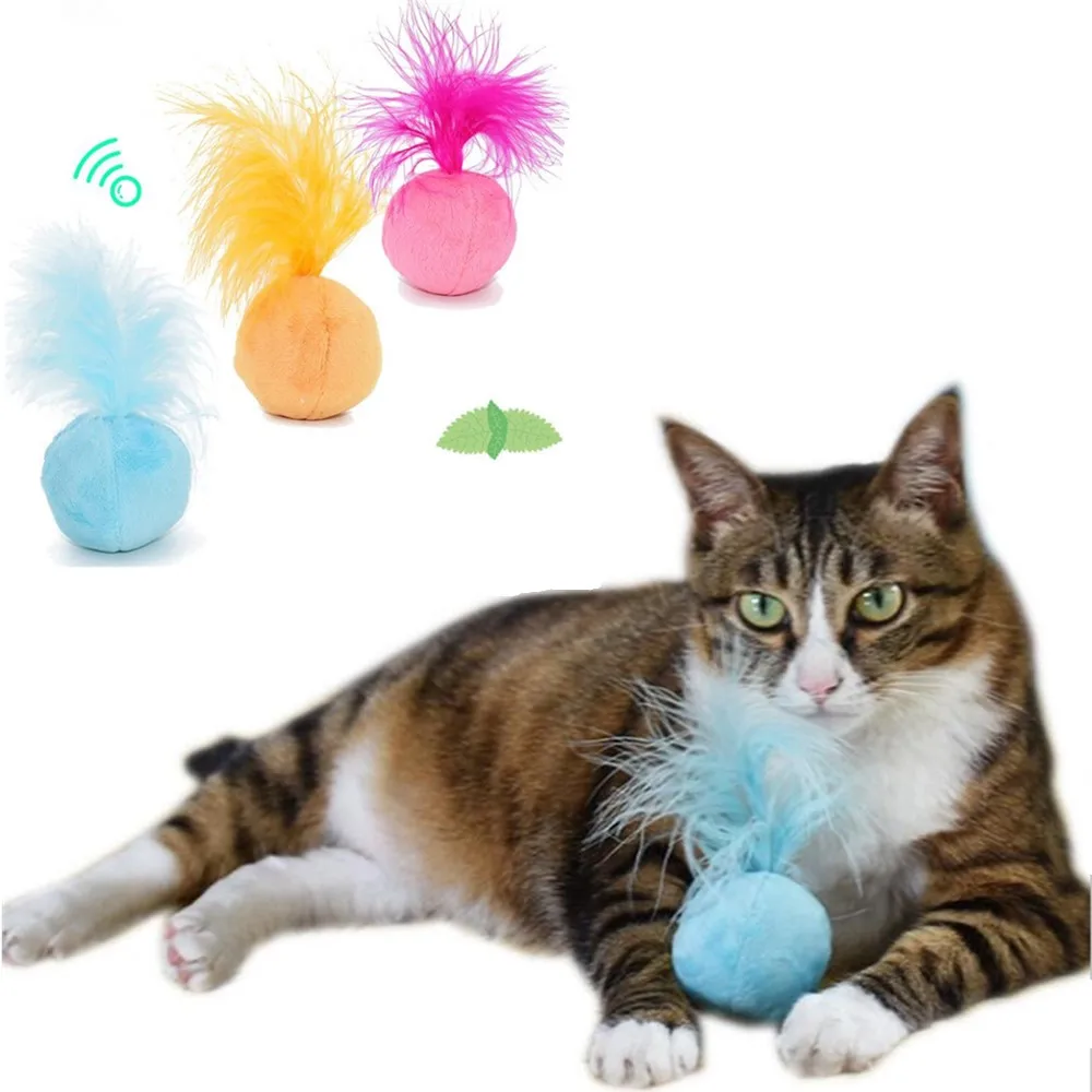 Catnip Cat Toys Sound Ball Hair Ring Bell Teaser Pet Toys For Cat
