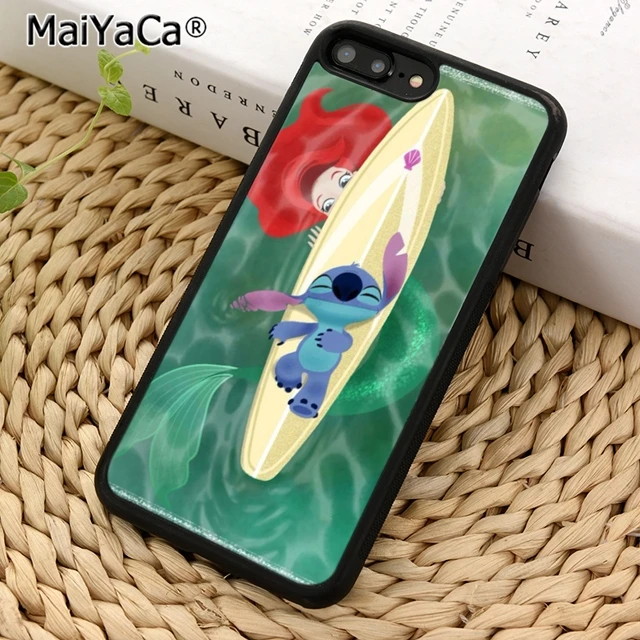 

MaiYaCa stitch ariel little mermaid Phone Case Cover for iPhones SE 6 6s 7 8 X XR XS max samsung galaxy S6 S7 edge S8 S9 Plus