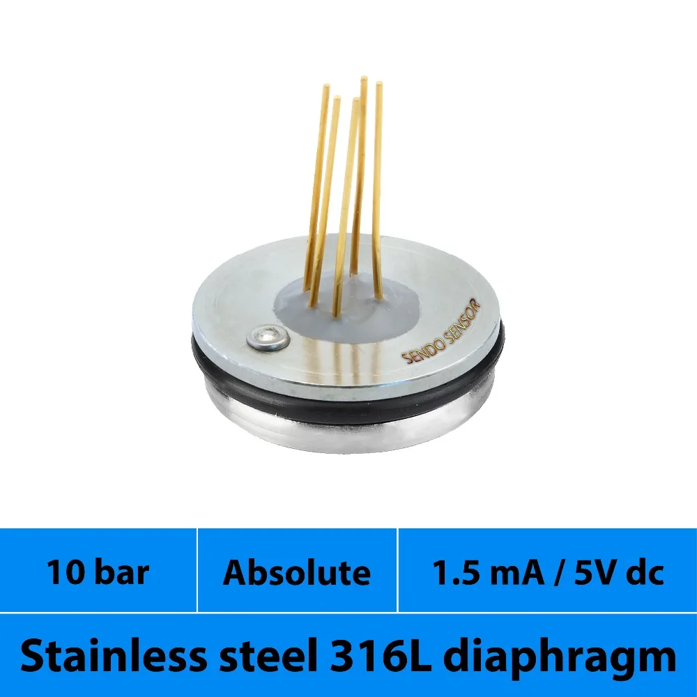 19 mm piezoresistive measuring element, 5 pins connection, 10 bar