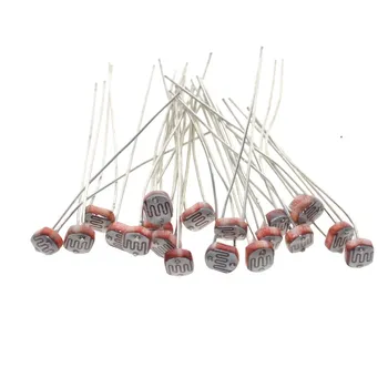 

20PCS x 5528 Light Dependent Resistor LDR 5MM Photoresistor wholesale and retail Photoconductive resistance for arduino