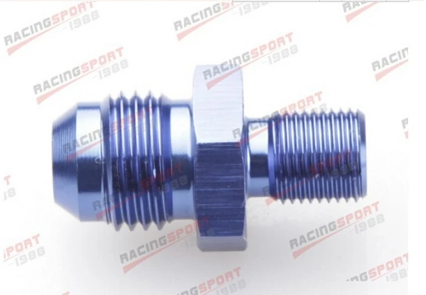 

AN -10 AN10 -10AN male to 3/8" BSP BSPP Straight Adapter adaptor blue