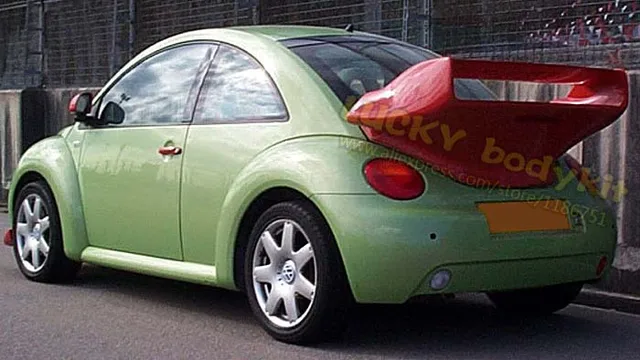 01 05 Beetle FRP Unpainted GT2 Style Car Rear Spoiler Car Trunk Spoiler For Beetle