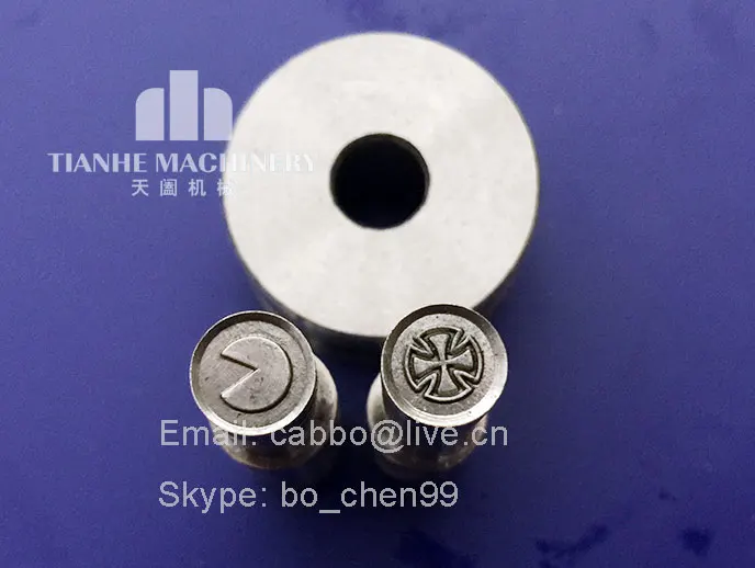 

flat with beveled stamp mould / die set/punch for the single punch tablet press machine
