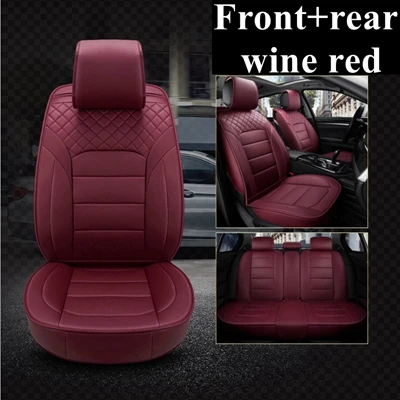 Передний+ задний полный набор сиденья для CITROEN DS4 DS5 DS6 Triumph C2 C3 C4 C5 C6 C4L Picasso C4 aircross кактус C-CROSSER C-XR - Название цвета: wine red standard