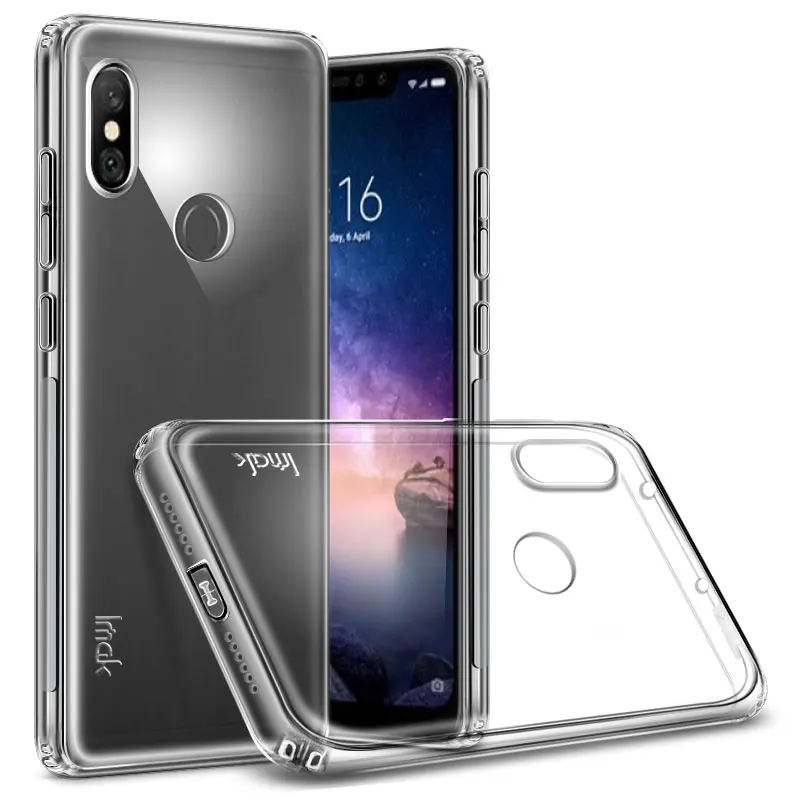 IMAK AirBag защитный чехол для Xiaomi Redmi Note 6 Pro прозрачный из материала tpu противоударный