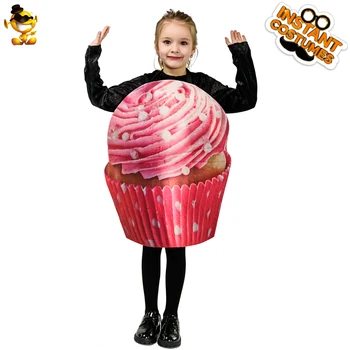 

DISPLAY Cream Cake Jumpsuit New Style Kids Food Cosplay Cream Cake Costumes for Carnival Halloween Party