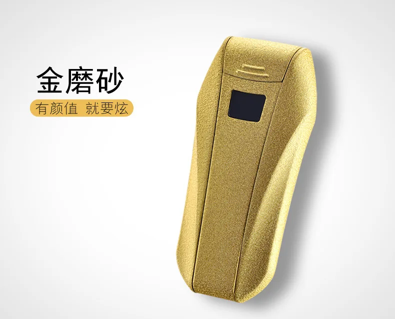 Sanqiao интеллектуальный дисплей двойная дуга Зажигалка металлический отпечаток пальца сенсорный двойной пламени Электронный USB прикуриватель