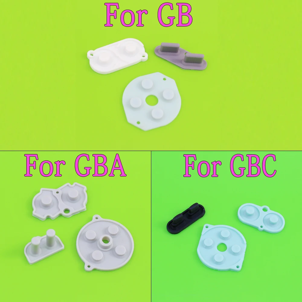 

12set Rubber Conductive Buttons A-B D-pad for Game Boy Classic for GBC for GB for GBA Silicone Start Select Keypad
