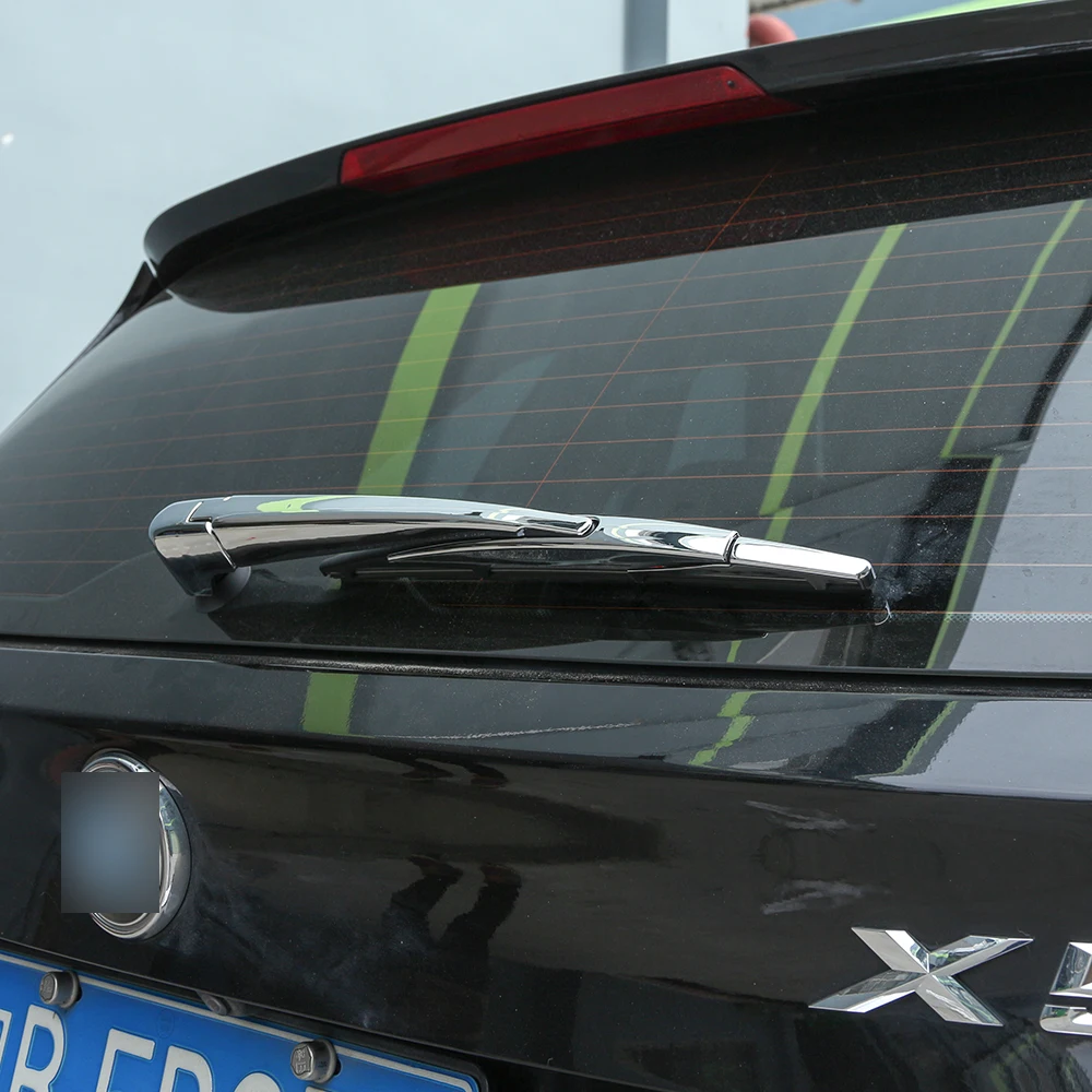 

4 Pcs For BMW X5 2014-2018 ABS Bright Silver Rear Wiper Cover Car Accessory