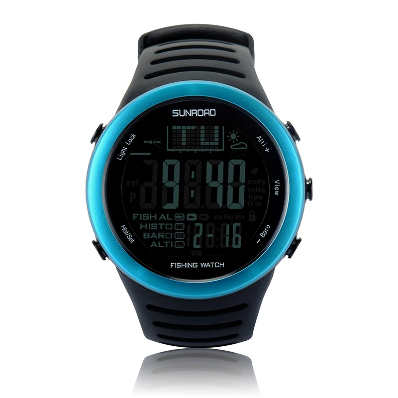

SUNROAD FR720 Sports Men Digital Watch Outdoor Sports Fishing Altimeter Barometer Thermometer Altitude Climbing Hiking Men Watch