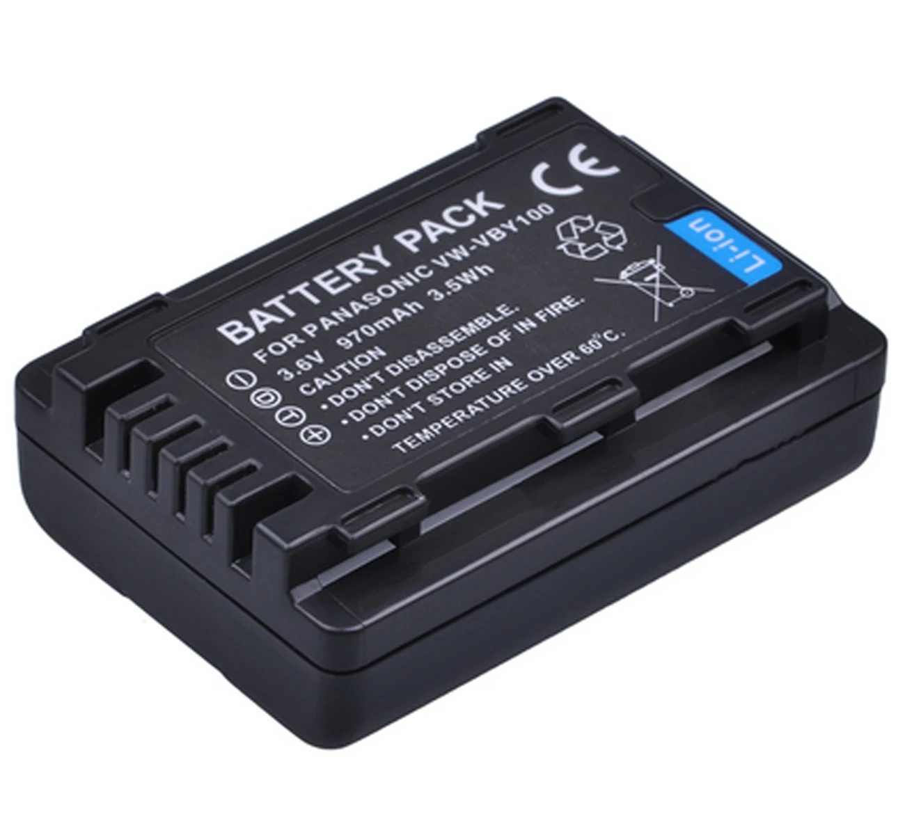 

Battery Pack for Panasonic HC-V110, HC-V130, HC-V160, HC-V160K, HC-V201, HC-V201K, HC-V210, HC-V210K, HC-V210M Full HD Camcorder