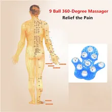 1 шт. Профессиональная ручная Пальмовая Массажная перчатка 360 градусов, нержавеющая сталь металл прокатки для снятия боли в мышцах инструмент для массажа тела комплект