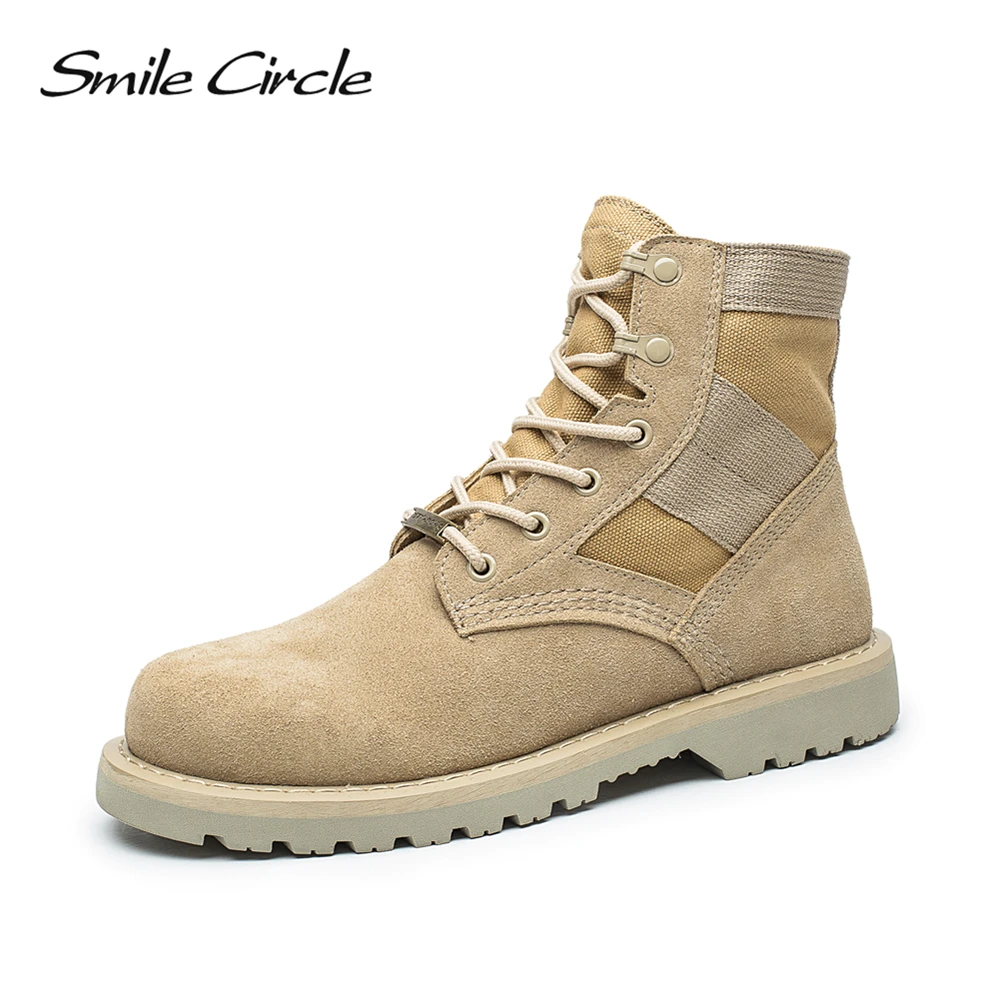 

Big Size 35-44 Winter Boots Women Motorcycle Suede Leather Boots Lace-up Warm plush Ankle boots Fashion Platform shoes