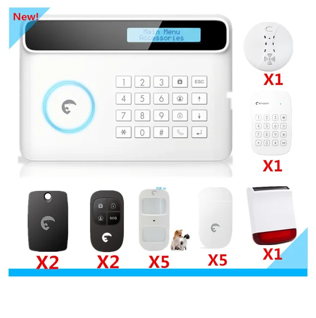Prezzo di promozione di marca allarme etiger s4 intelligente di ... Prezzo allarme casa