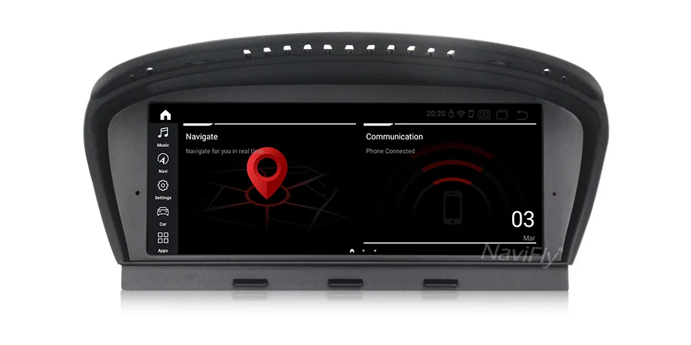 Top 8.8" Android9.0  8 Core IPS Screen Car Multimedia Player For BMW Series 5 E60 E61 E62 GPS Navigation Wifi Auto Radio 20