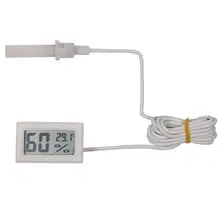 Brand New Digital Mini LCD Digital Thermometer Hygrometer Fridge Freezer Temperature Humidity Meter White Egg Incubator