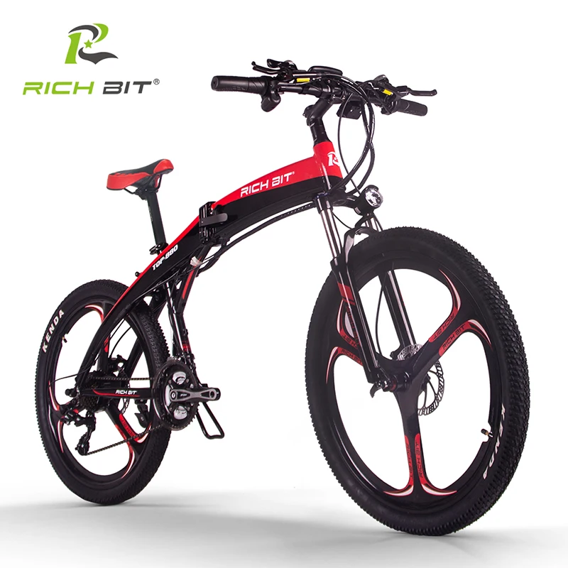 Top RichBit New RT-880 36V*250W Folding ebike Mountain Electric Bike Hybrid Electric Bicycle Frame Inside Li-on 9.6Ah Battery ebike 0