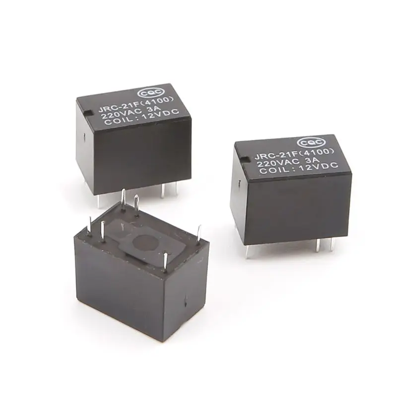 

10pcs JRC-21F 4100 DC Mini Power Relay 6-pin PCB Mount Circuit Board Relays 3V 5V 12V