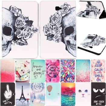 

Cover Case For Samsung Galaxy Tab A 10.1 2016 T585 T580 SM-T580 T585 Case Printed Tablet Cover PU Leather Flip Stand Cover